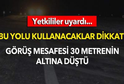 Karacabey yoluna dikkat!