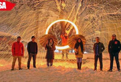 Endonazyalı öğrenciler karın tadını böyle çıkardılar