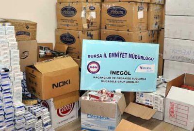 Ayakkabıcı dükkanına kaçak sigara operasyonu