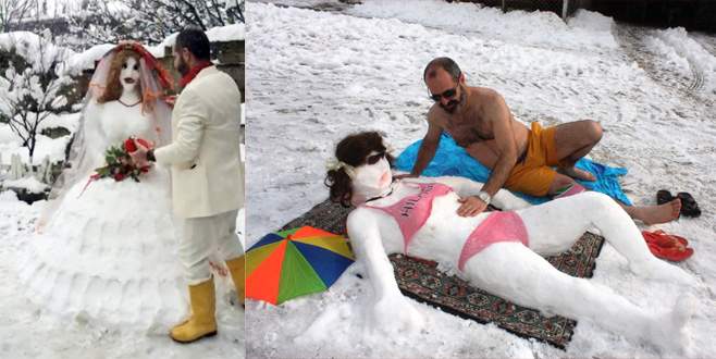 Geçen sene evlendiği kardan gelinle bu yıl balayına çıktı