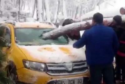 Taksici ölümden döndü