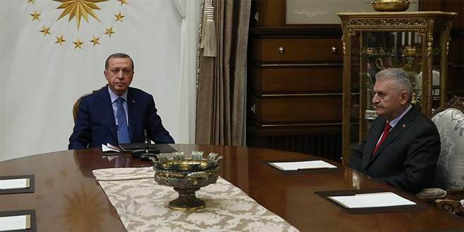 Cumhurbaşkanı Erdoğan Başbakan Yıldırım ile görüştü