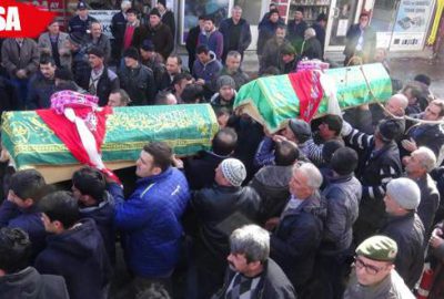 İkizleriyle yanyana son yolculuğuna uğurlandı