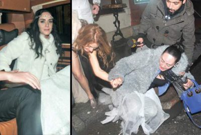 Düğün çıkışı talihsiz kaza!