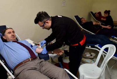 Kan bağışına büyük ilgi