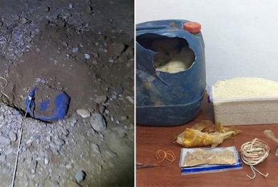 Yola tuzaklanan patlayıcı imha edildi