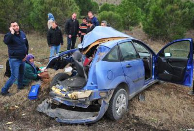 Feci kazada inanılmaz kurtuluş!