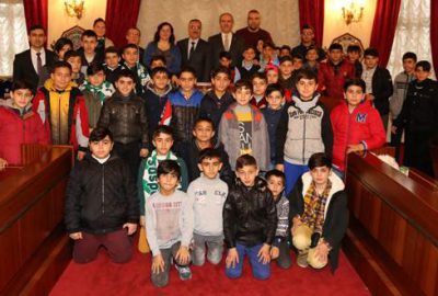 Mardinli çocuklardan Altepe’ye ziyaret