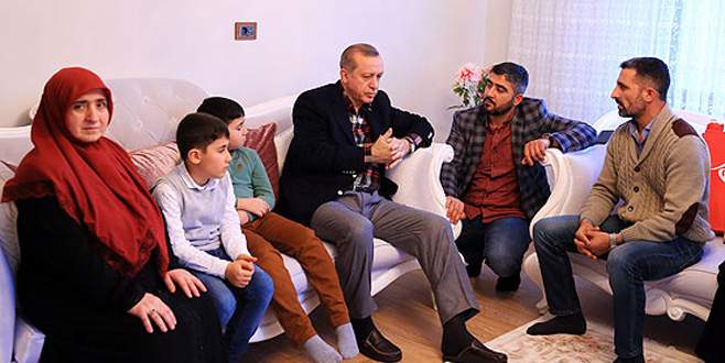 Cumhurbaşkanı Erdoğan’dan 15 Temmuz gazisinin ailesine ziyaret