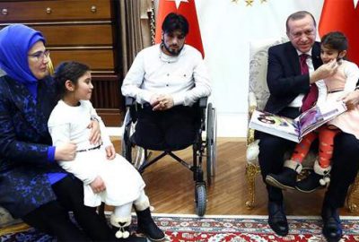 Suriyeli ‘Gözyaşı’ ve babası Cumhurbaşkanlığı Külliyesi’nde