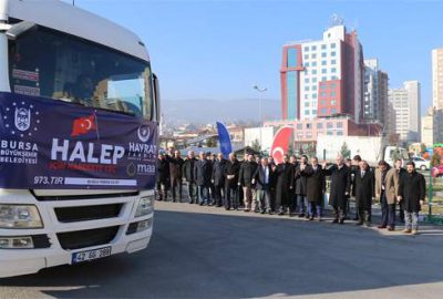 Bursa’dan Suriye’ye gıda yardımı