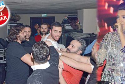 Demet sahnede Okan kavgada