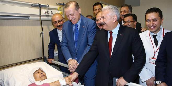 Cumhurbaşkanı Erdoğan, hastaları ziyaret etti