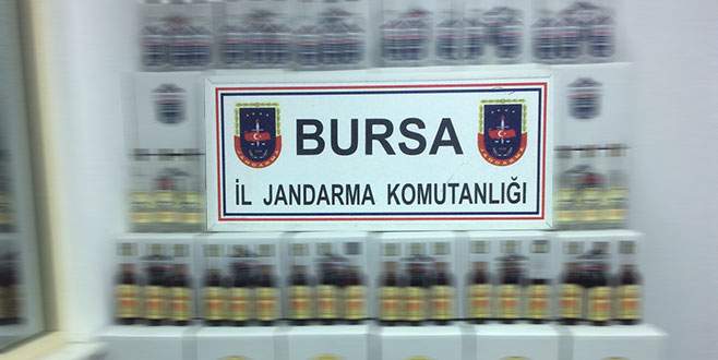 Bursa’da bin 590 şişe sahte içki ele geçirildi