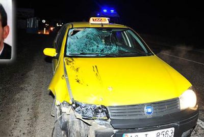 Taksinin çarptığı yaya hayatını kaybetti