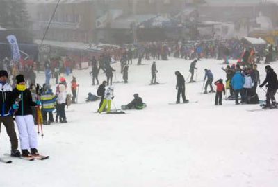 Uludağ’da hafta sonu hareketliliği