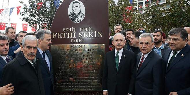 Şehit Polis Fethi Sekin Parkı açıldı