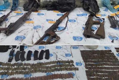 Mezarlıktan ‘cephanelik’ çıktı