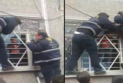 Eve pencereden girmeye çalışırken başı sıkıştı