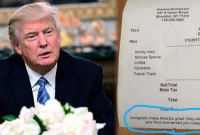 Restorandan Trump’a ‘hesap’ göndermesi