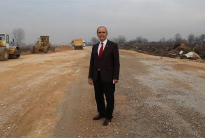 İnegöl çevre yolunda hummalı çalışma