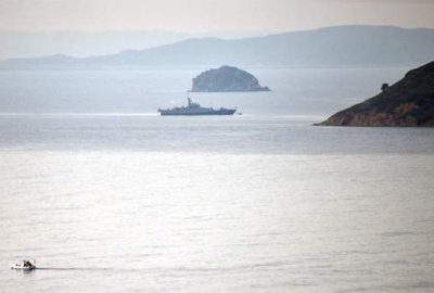 Kardak’ta önleme devriyesine fırtına engeli