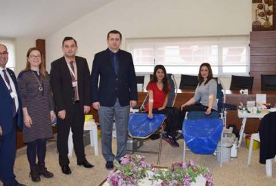 Sınav’dan Kızılay’a 249 ünite kan bağışı