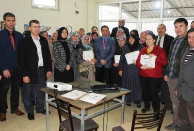 Kadın çiftçiye eğitim