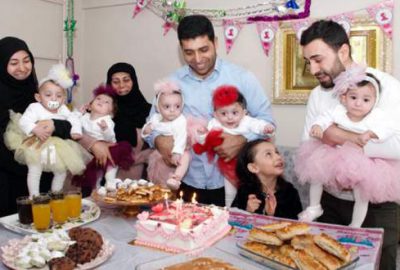 Bursalı beşizler 1 yaşında