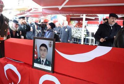 El Bab’da şehit olan askerlerimiz son yolculuğuna uğurlandı