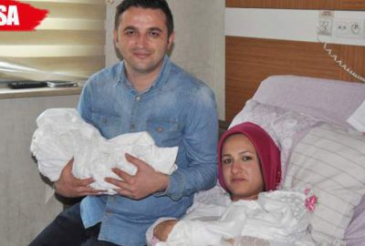 Sevgililer Günü’nde ikiz bebek sevinci yaşadılar