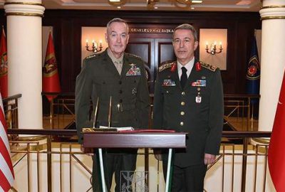 Akar-Dunford görüşmesinde terörle mücadelede görüş birliği