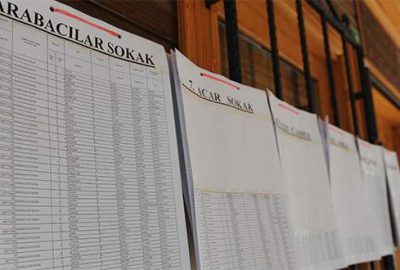 Referandum için listeler asıldı