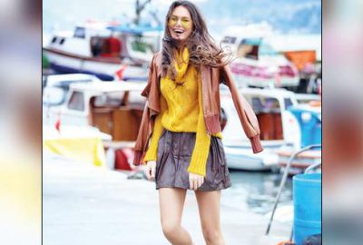 Eda’nın sahil keyfi