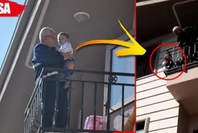 Kafası balkon korkuluklarına sıkıştı