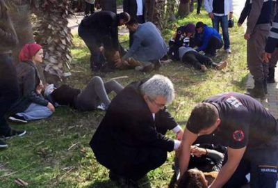 MHP konvoyunda kaza: 4 yaralı