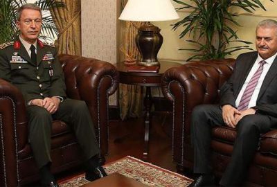 Başbakan Yıldırım Orgeneral Akar’ı kabul etti