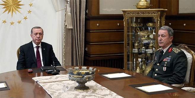 Cumhurbaşkanı Erdoğan, Orgeneral Akar ile görüştü