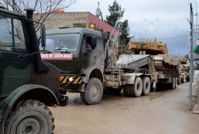 Suriye sınırına askeri sevkiyat