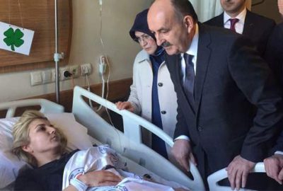 Müezzinoğlu’ndan otobüs kazasında yaralananlara ziyaret