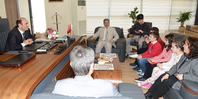 Edebali minik öğrencileri ağırladı