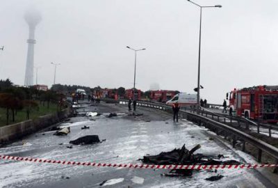 Güvenlik görevlileri, helikopterin düşme anını anlattı