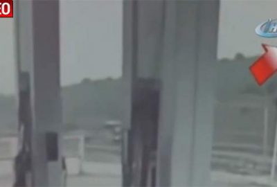 İşte helikopterin düşme anı