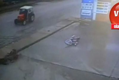 Kardeşlerin feci kazası güvenlik kamerasında