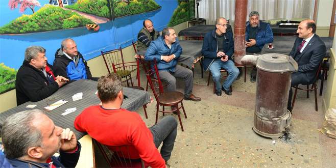 Edebali esnafın yanında