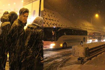 Bolu Dağı’nda ulaşım felç oldu