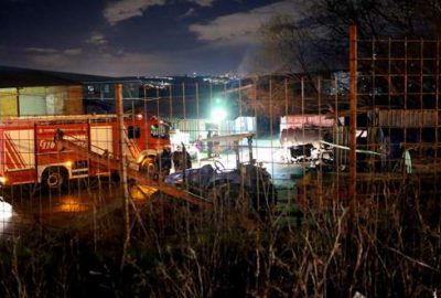 İşçilerin kaldığı konteynerde yangın: 1 ölü, 1 yaralı