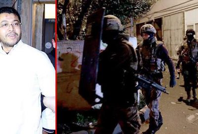 Kapıyı açmayan şüpheli polisi alarma geçirdi