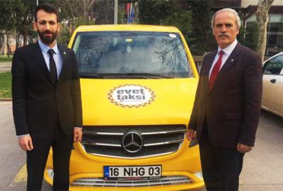 Başkan Altepe ‘Evet Taksi’ ile yollarda