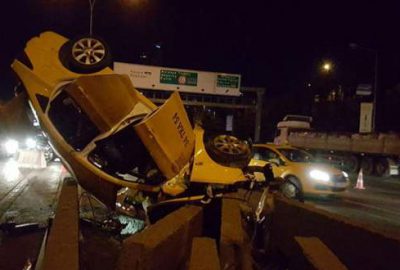 Feci kaza! İçindeki yolcularla takla attı: 1 ölü, 2 yaralı